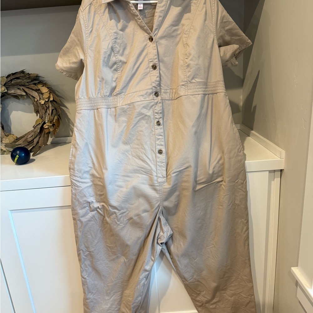 Women's Beige Jumpsuit